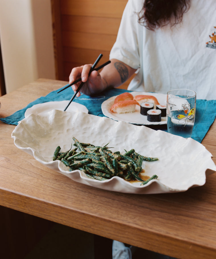 Fish Serving Bowl - Imprint White Gloss
