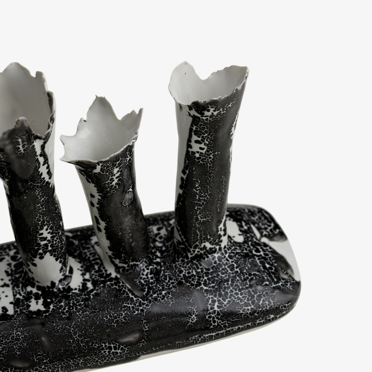 Oblong Coral Vessel
