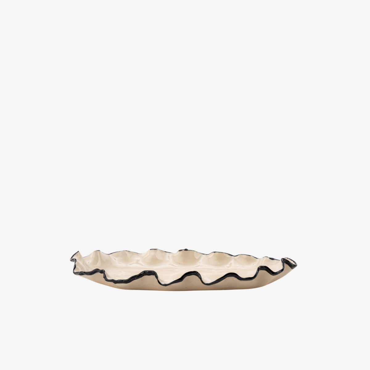 Oval Ruffled Serving Platter