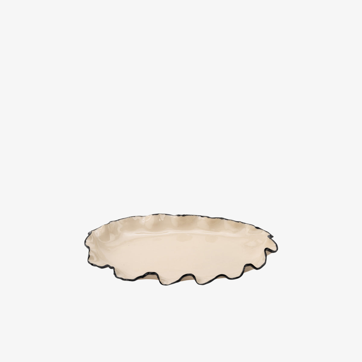 Oval Ruffled Serving Platter